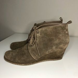 Franco Sarto Suede Wedge Booties